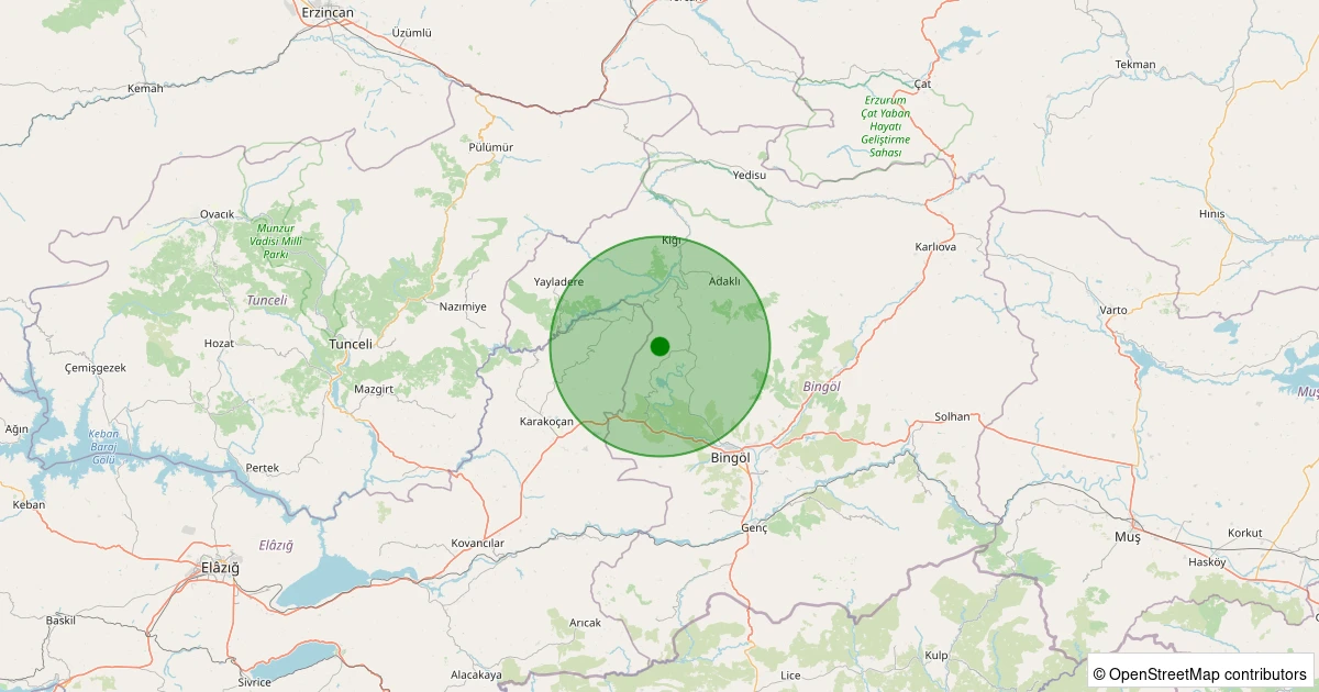 21 Ekim 2025 saat 19:45 - Merkez - Sütgölü Köyü - 2.40ML depreminin harita gösterimi