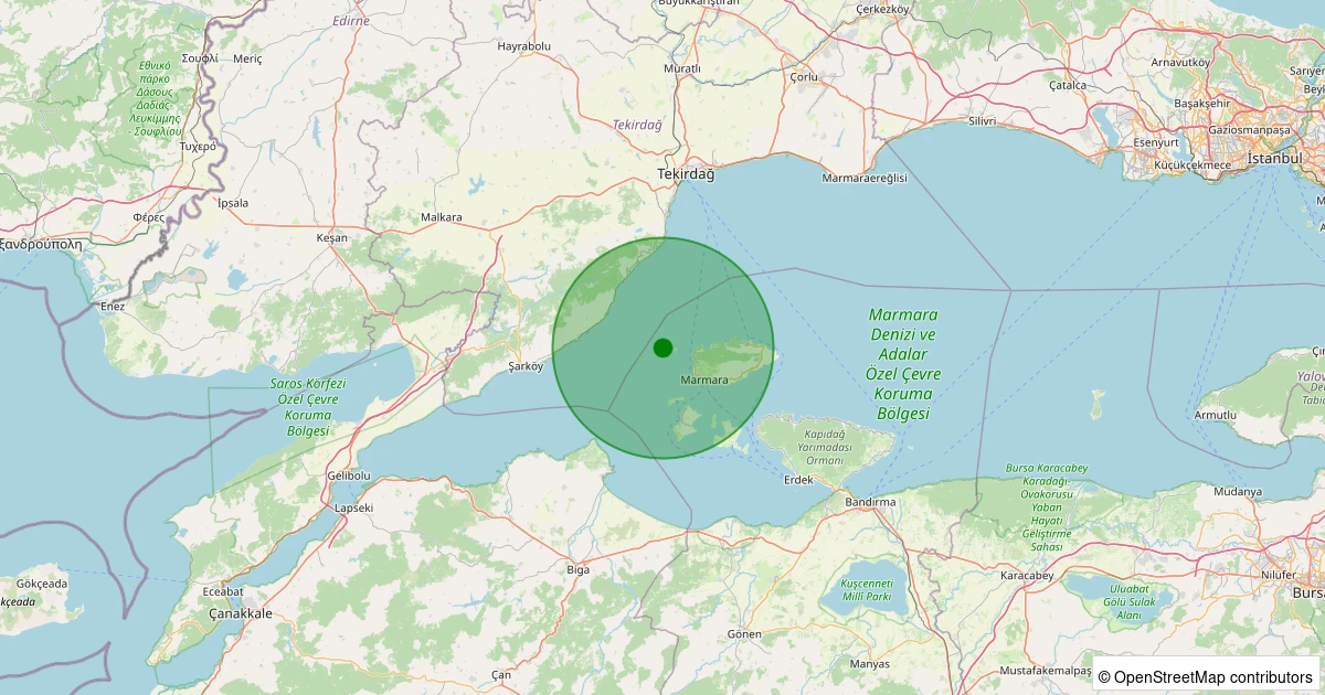 22 Ekim 2025 saat 02:59 - GUZELKOY - 1.50ml depreminin harita gösterimi