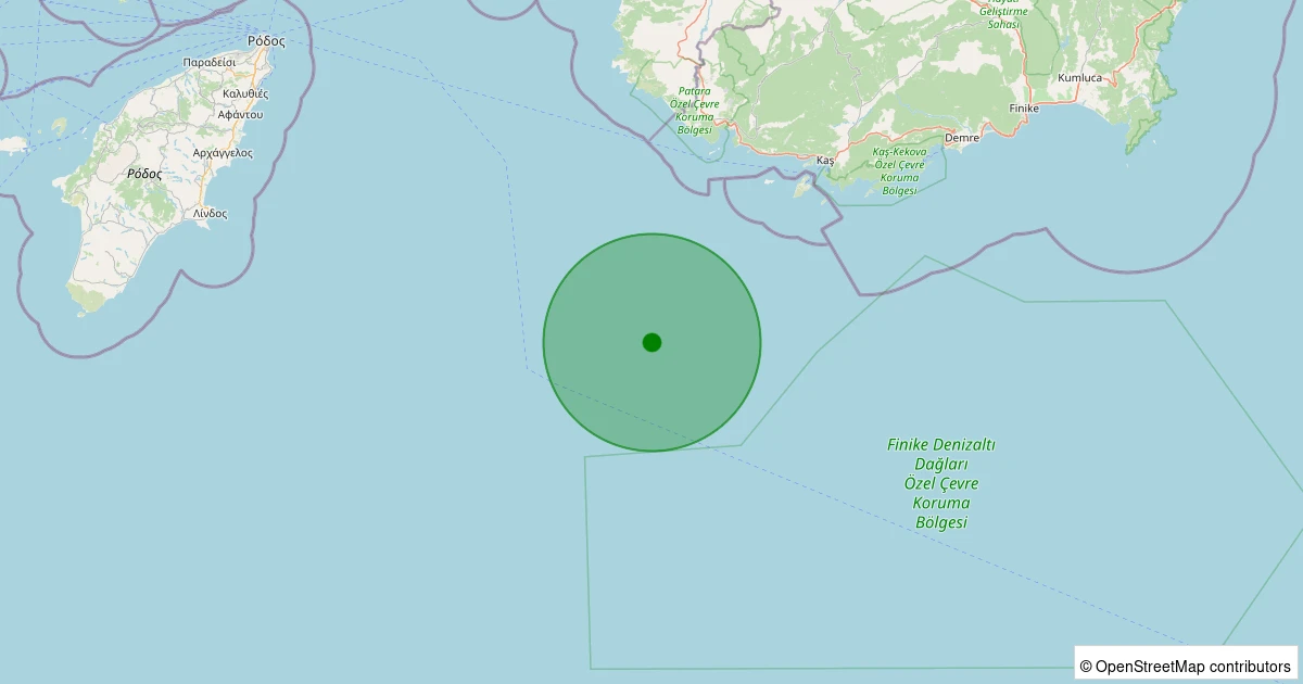 25 Ekim 2025 saat 02:55 - AKDENIZ - 1.30ml depreminin harita gösterimi