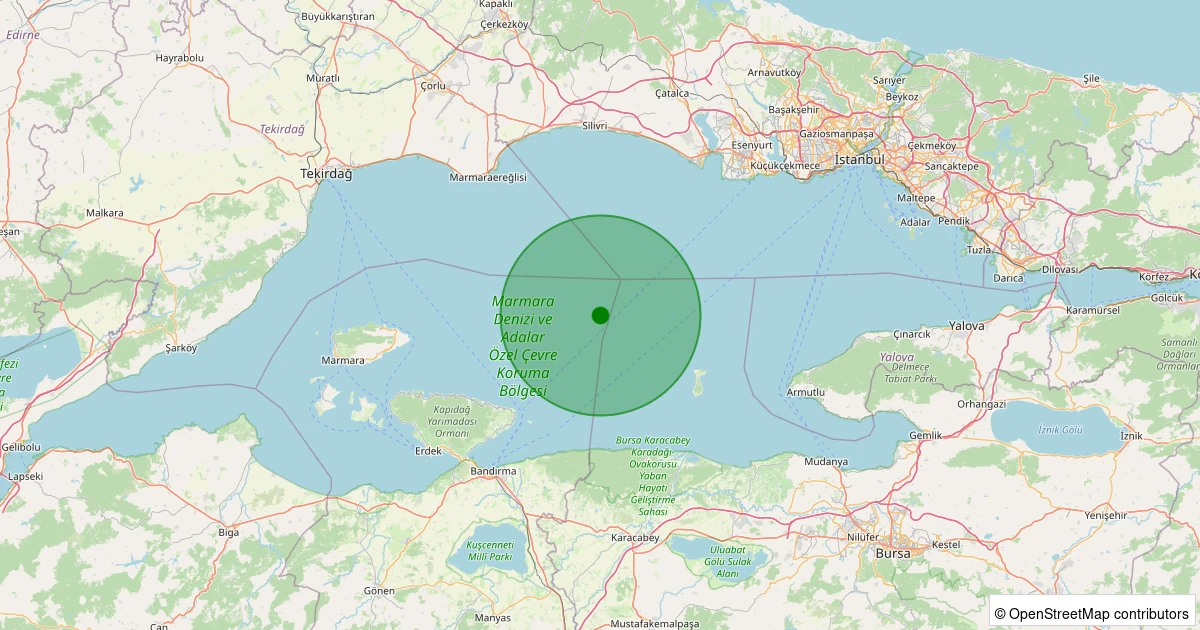 22 Ekim 2025 saat 15:22 - MARMARA - 1.90ml depreminin harita gösterimi