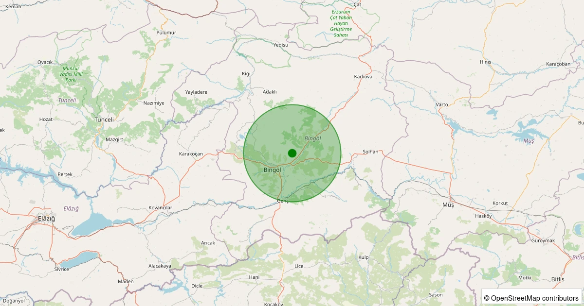 25 Ekim 2025 saat 15:12 - Merkez - Köklü Köyü - 2.30ml depreminin harita gösterimi