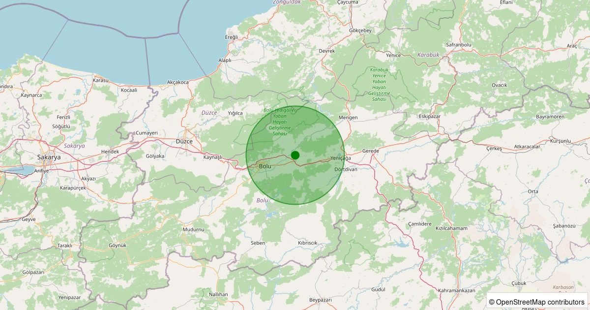 26 Ekim 2025 saat 11:40 - Merkez - Aşağıçamlı Köyü - 1.50ML depreminin harita gösterimi