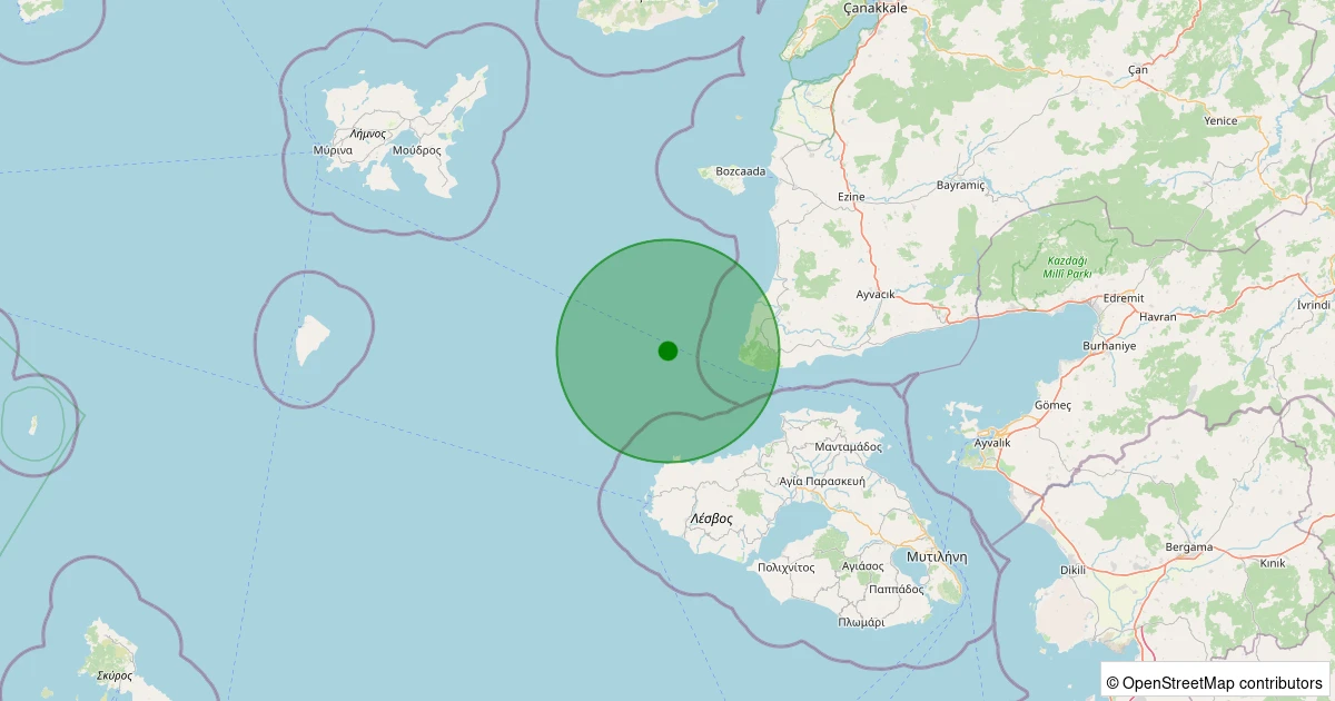 27 Ekim 2025 saat 10:17 - GULPINAR - 3.70ml depreminin harita gösterimi