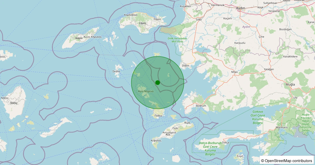 29 Ekim 2025 saat 10:46 - ONIKI - 2.10ml depreminin harita gösterimi
