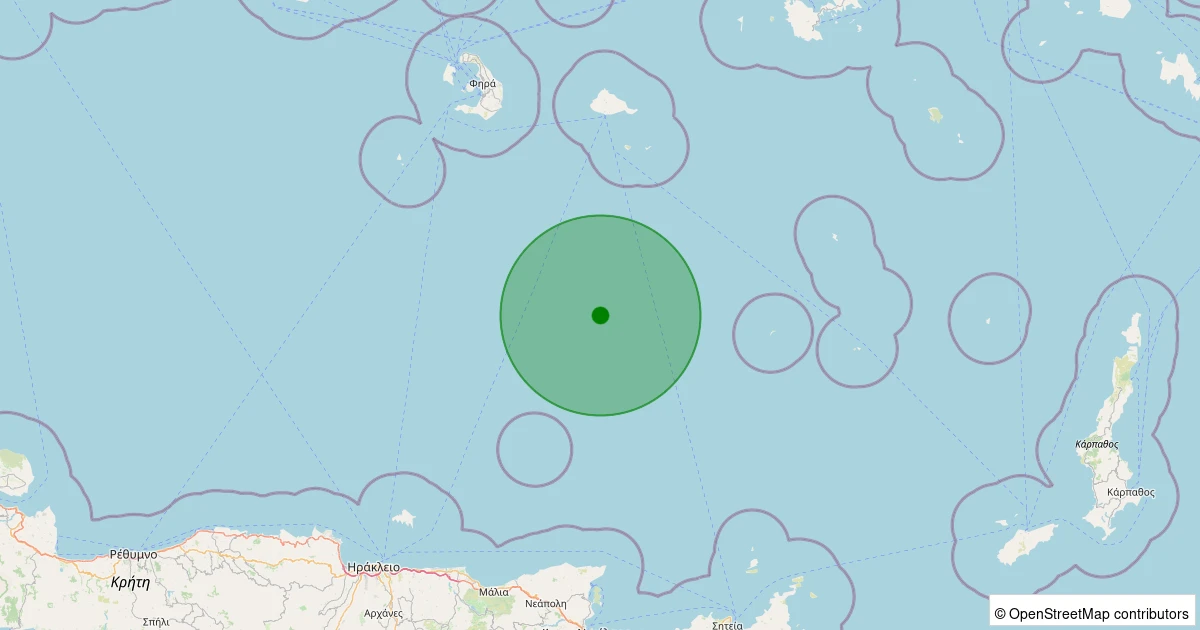 30 Ekim 2025 saat 19:34 - EGE - 2.00ml depreminin harita gösterimi