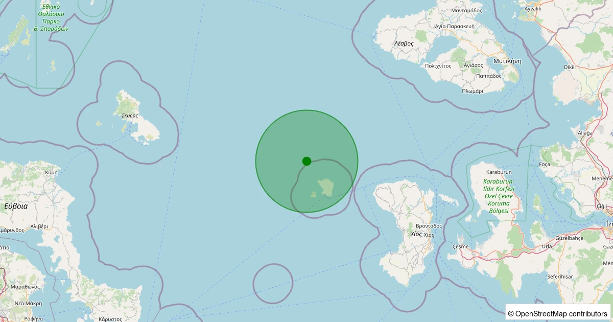 31 Ekim 2025 saat 15:06 - EGE - 2.60ml depreminin harita gösterimi