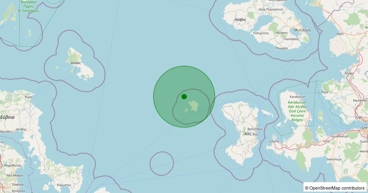 31 Ekim 2025 saat 15:17 - EGE - 2.60ml depreminin harita gösterimi