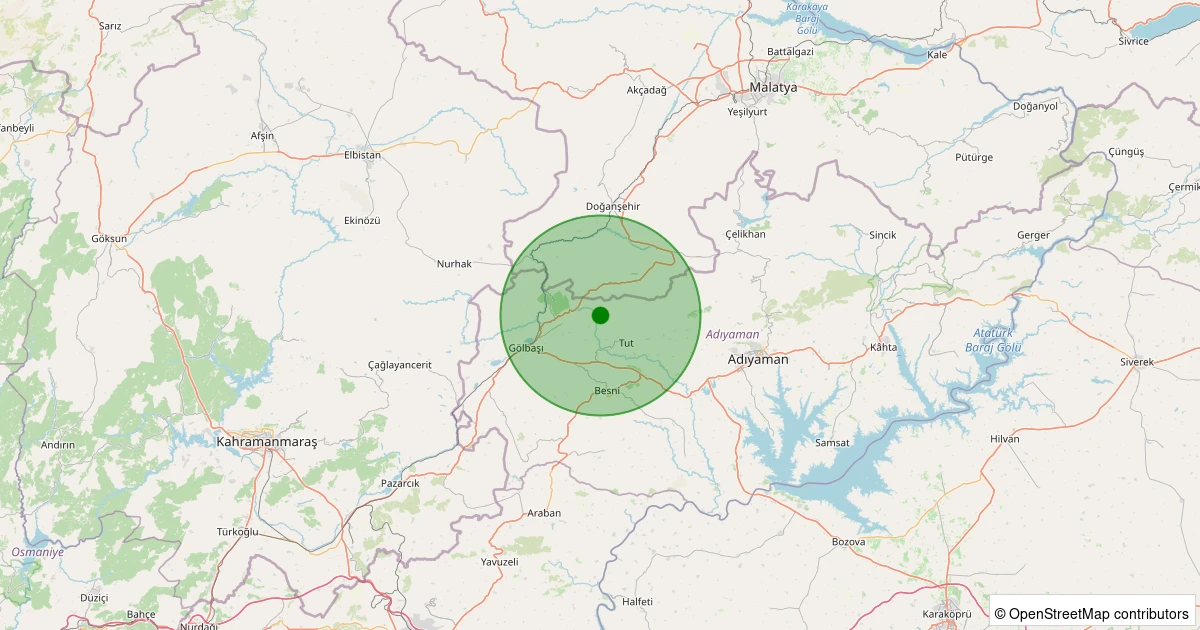 02 Kasım 2025 saat 02:00 - Gölbaşı - Cankara Köyü - 1.30ML depreminin harita gösterimi