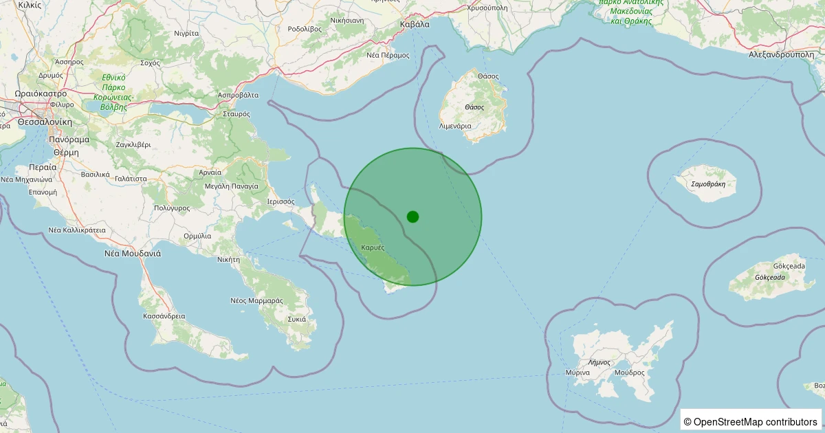 02 Kasım 2025 saat 04:46 - Ege Denizi - 2.90ML depreminin harita gösterimi