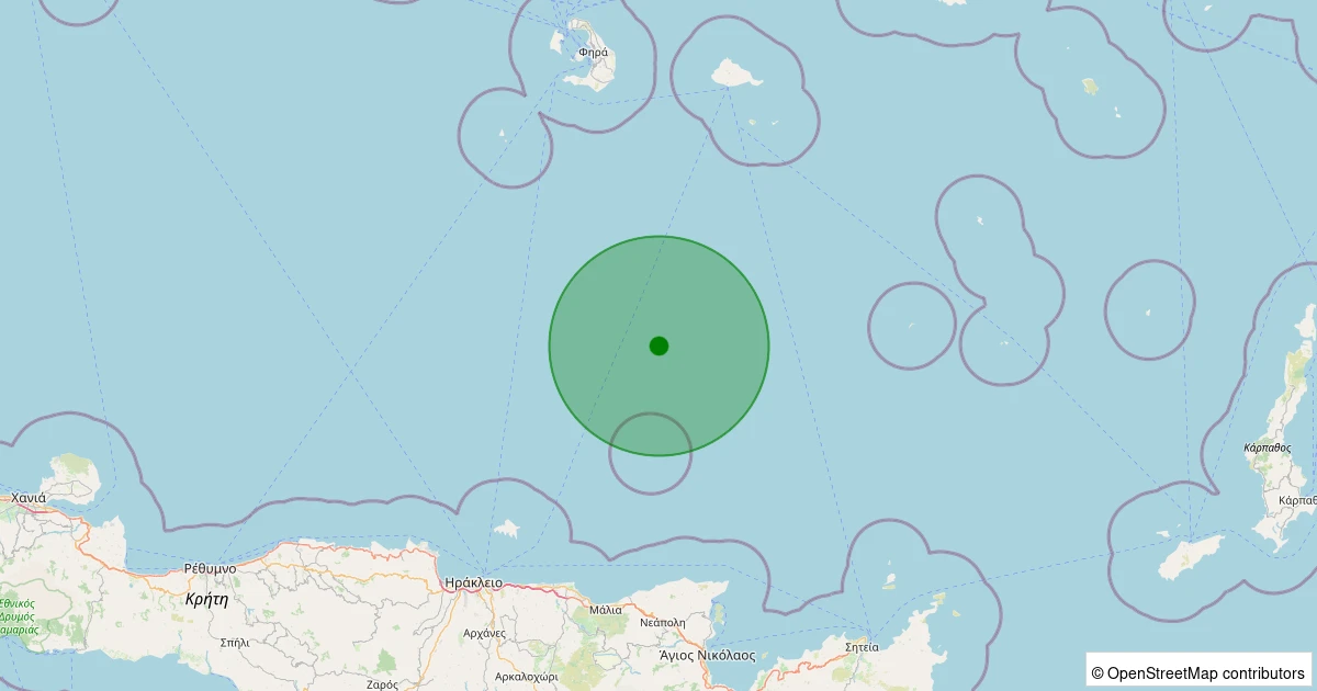 02 Kasım 2025 saat 19:35 - EGE - 3.30ml depreminin harita gösterimi