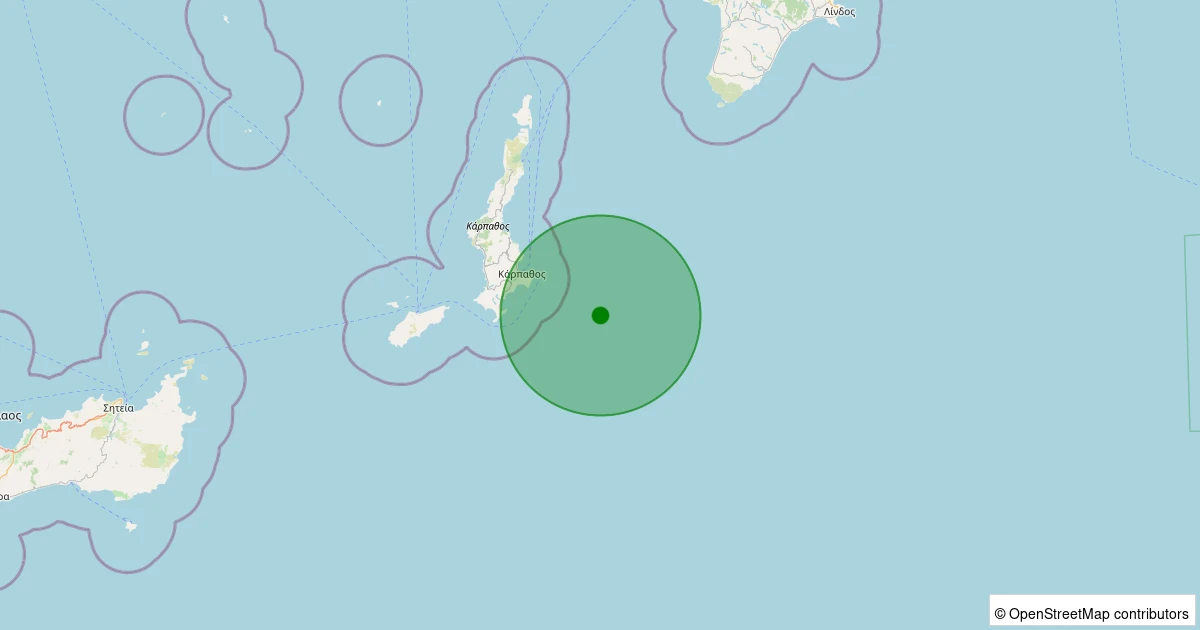 02 Kasım 2025 saat 22:54 - AKDENIZ - 1.80ml depreminin harita gösterimi