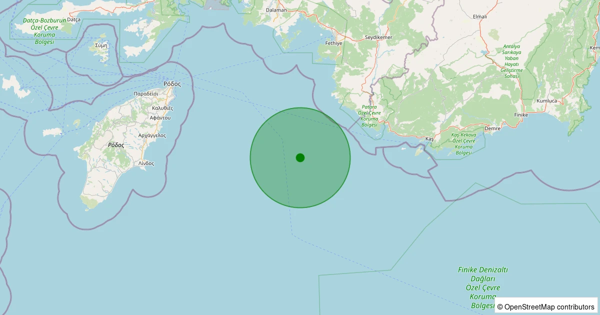 03 Kasım 2025 saat 01:36 - AKDENIZ - 2.20ml depreminin harita gösterimi