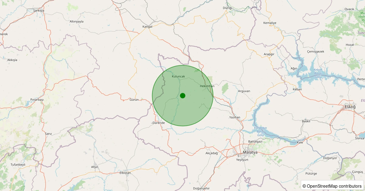 03 Kasım 2025 saat 07:14 - Kuluncak - Aşağıselimli Köyü - 2.80ml depreminin harita gösterimi