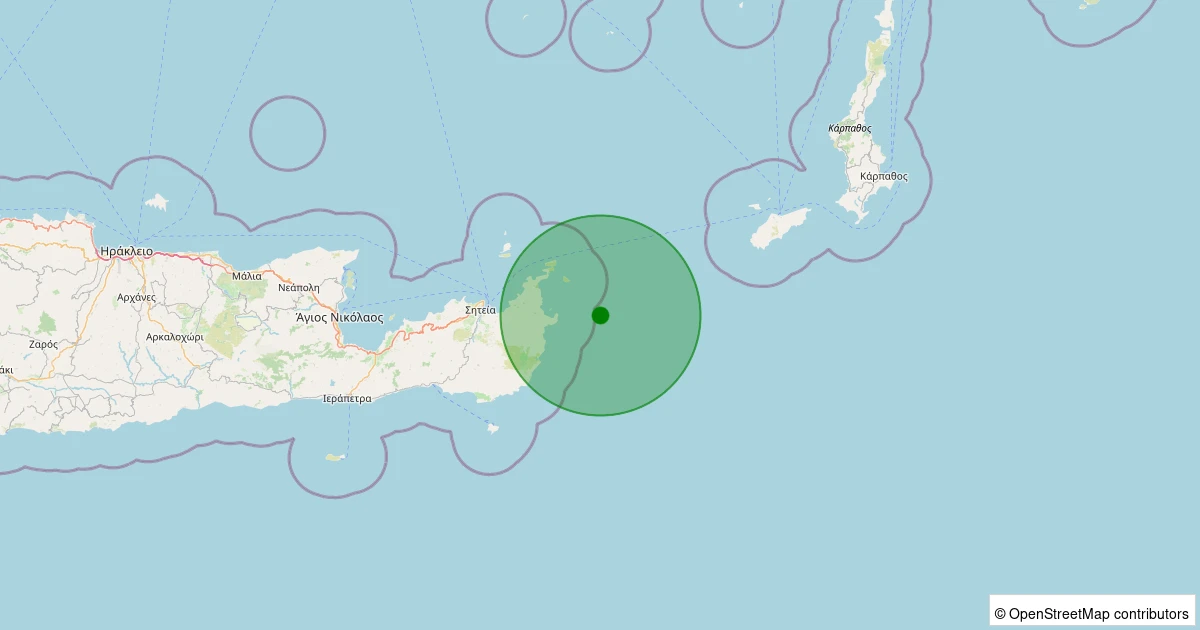03 Kasım 2025 saat 10:32 - Akdeniz - [190.02 km] Datça (Muğla) - 2.80ML depreminin harita gösterimi