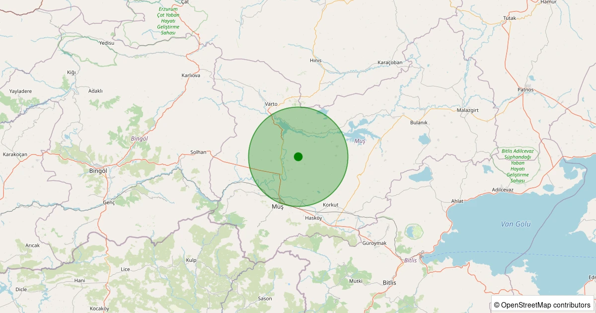 03 Kasım 2025 saat 19:50 - Merkez - Serinova(Artet) - 2.50ml depreminin harita gösterimi