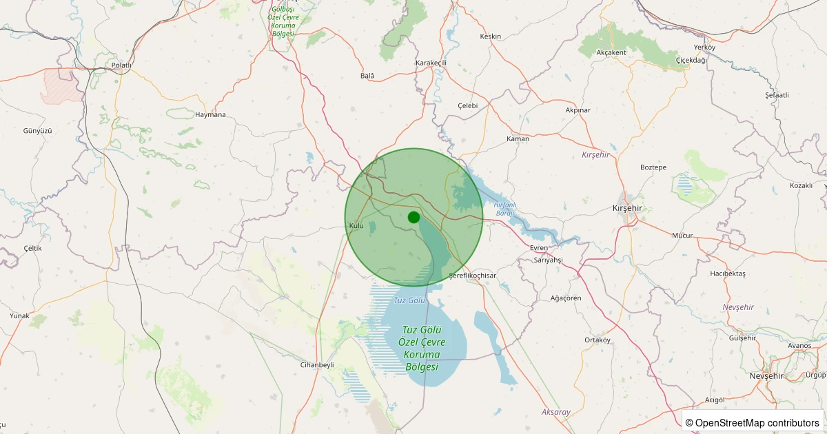 04 Kasım 2025 saat 00:20 - Şereflikoçhisar - 1.20ML depreminin harita gösterimi