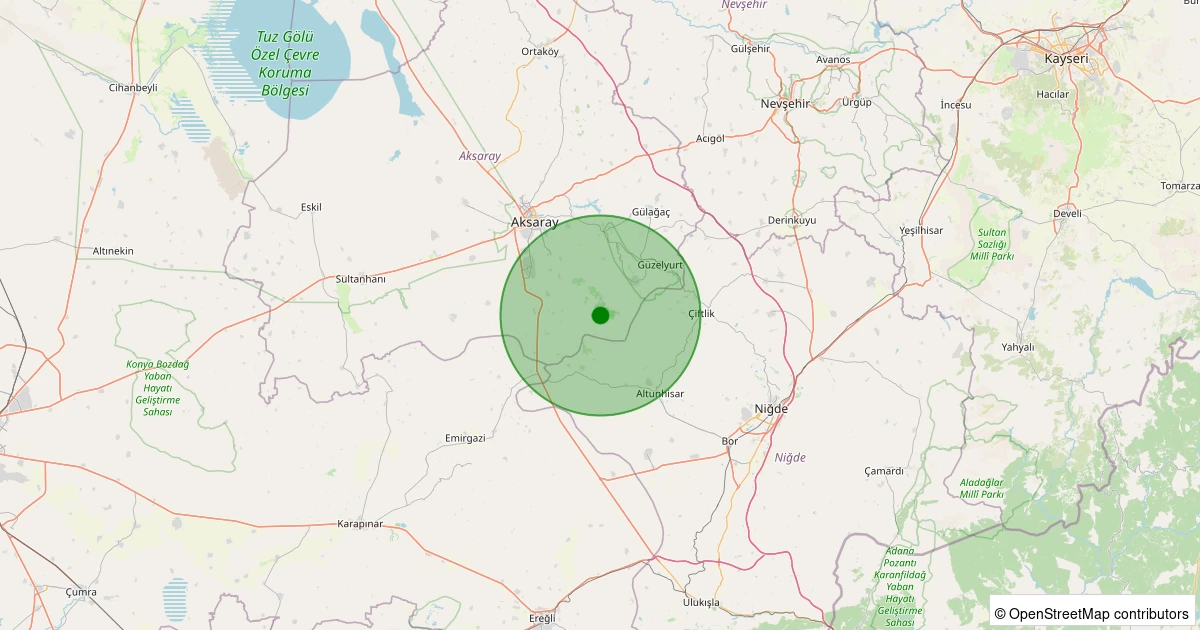04 Kasım 2025 saat 01:54 - Merkez - Helvadere/Cumhuriyet - 0.90ML depreminin harita gösterimi