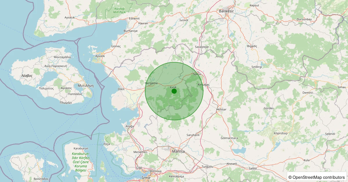 08 Ekim 2025 saat 09:05 - Kınık - Osmaniye - 2.40ml depreminin harita gösterimi