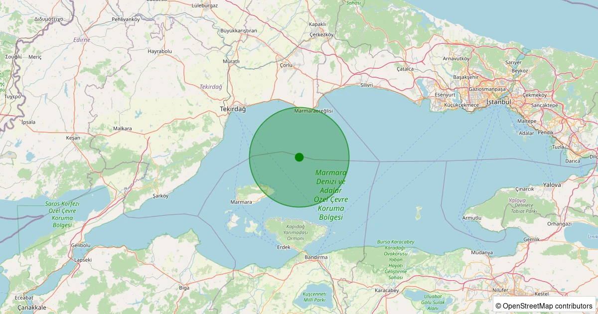 04 Kasım 2025 saat 13:06 - MARMARA - 2.00ml depreminin harita gösterimi