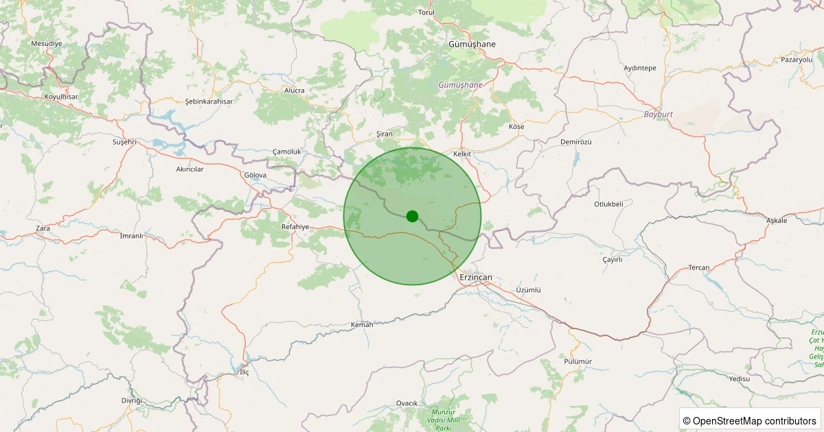 05 Kasım 2025 saat 00:26 - Merkez - Koçyatağı Köyü - 1.00ML depreminin harita gösterimi