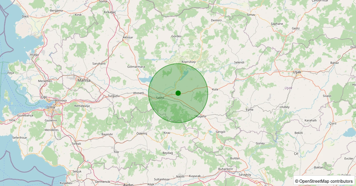 05 Kasım 2025 saat 06:14 - Salihli - Akviran - 1.60ml depreminin harita gösterimi