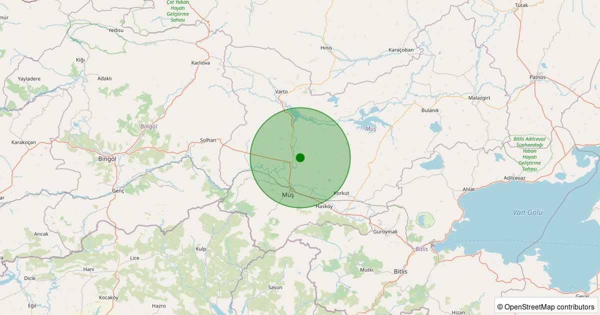 05 Kasım 2025 saat 20:01 - Merkez - Serinova(Artet) - 2.40ml depreminin harita gösterimi