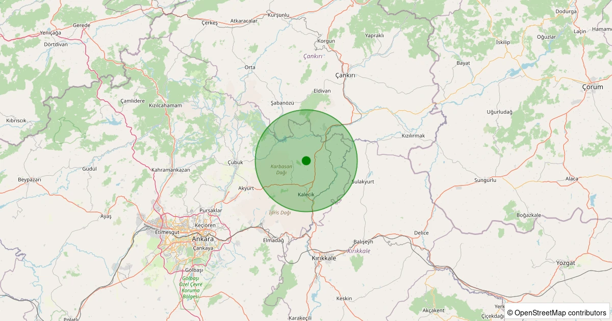 05 Kasım 2025 saat 20:17 - Kalecik - Kılçak - 1.20ML depreminin harita gösterimi