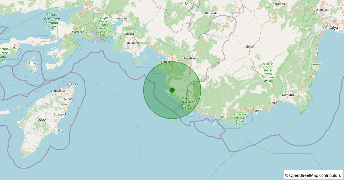 09 Ekim 2025 saat 09:16 - Seydikemer - Dodurga - 1.50ml depreminin harita gösterimi