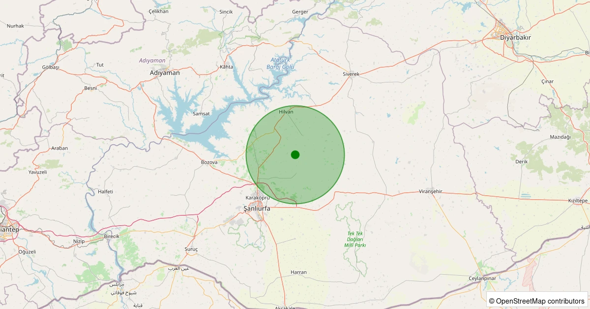 11 Kasım 2025 saat 13:49 - Haliliye - Tekerli - 2.30ml depreminin harita gösterimi