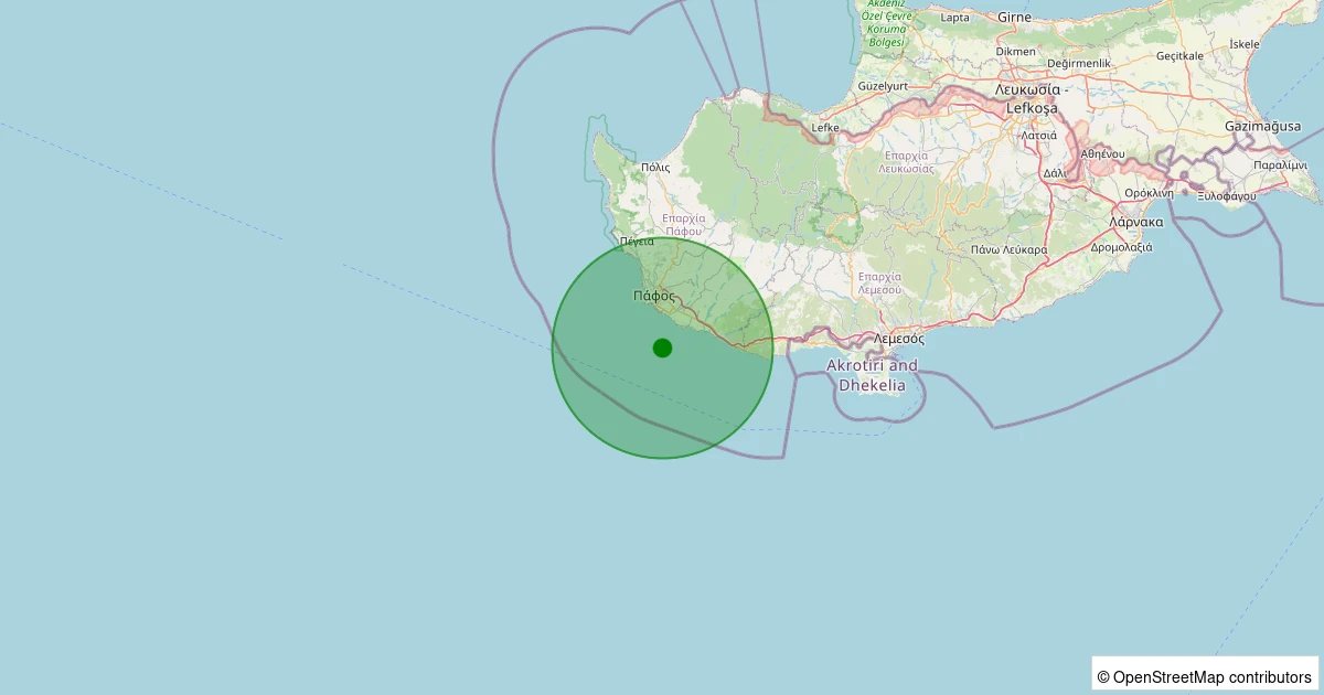 12 Kasım 2025 saat 13:30 - AKDENIZ - 2.30ml depreminin harita gösterimi