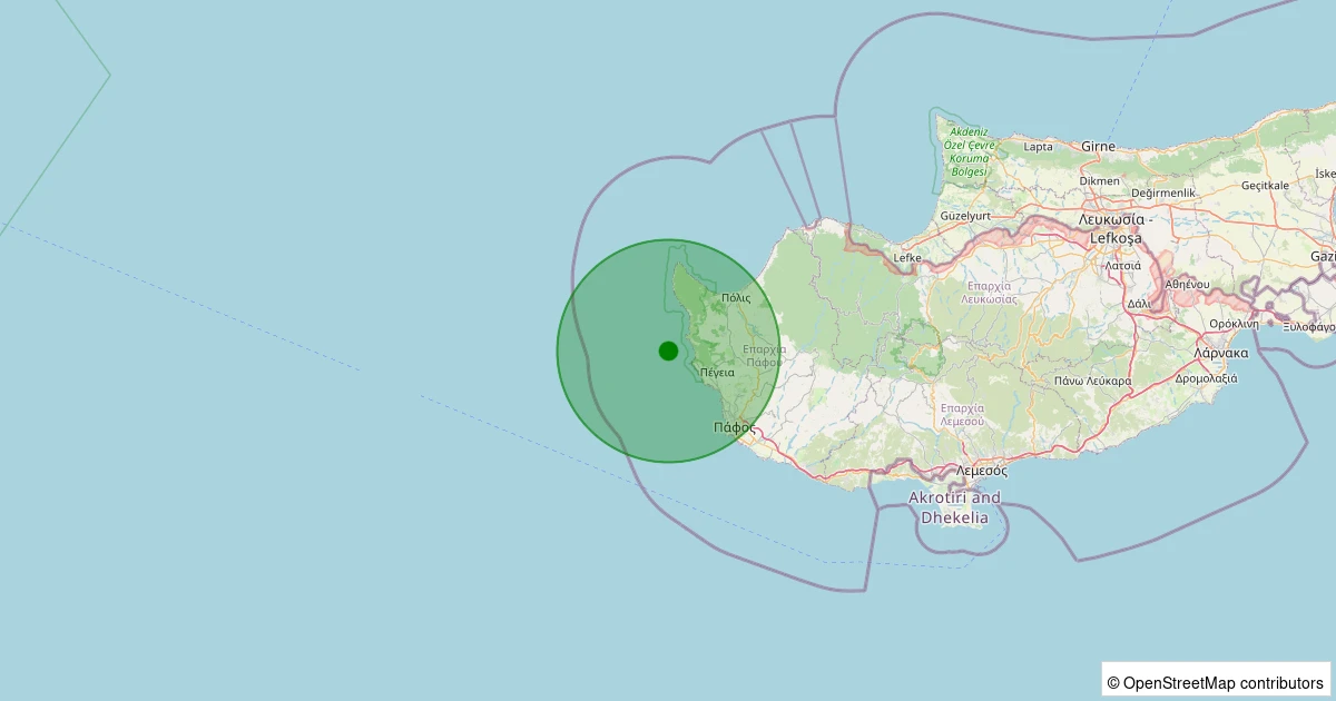 12 Kasım 2025 saat 17:51 - Akdeniz - 2.50ML depreminin harita gösterimi
