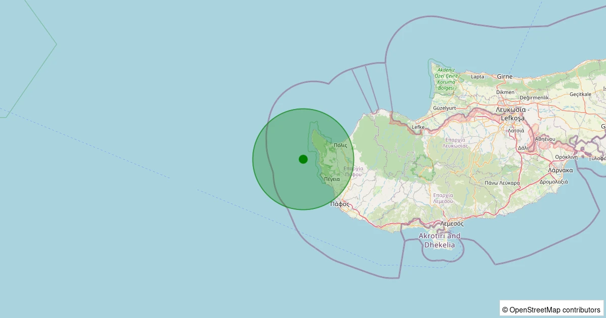 12 Kasım 2025 saat 20:14 - Akdeniz - 2.40ML depreminin harita gösterimi