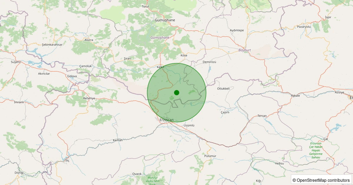 13 Kasım 2025 saat 05:32 - Kelkit - Güzyurdu Köyü - 1.40ml depreminin harita gösterimi