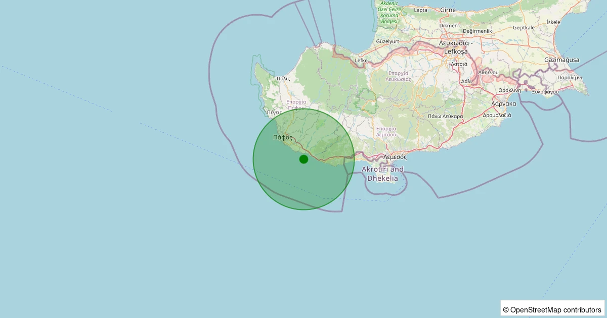 13 Kasım 2025 saat 08:10 - AKDENIZ - 2.70ml depreminin harita gösterimi