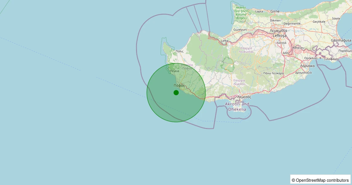 13 Kasım 2025 saat 10:03 - Akdeniz - 3.00ML depreminin harita gösterimi