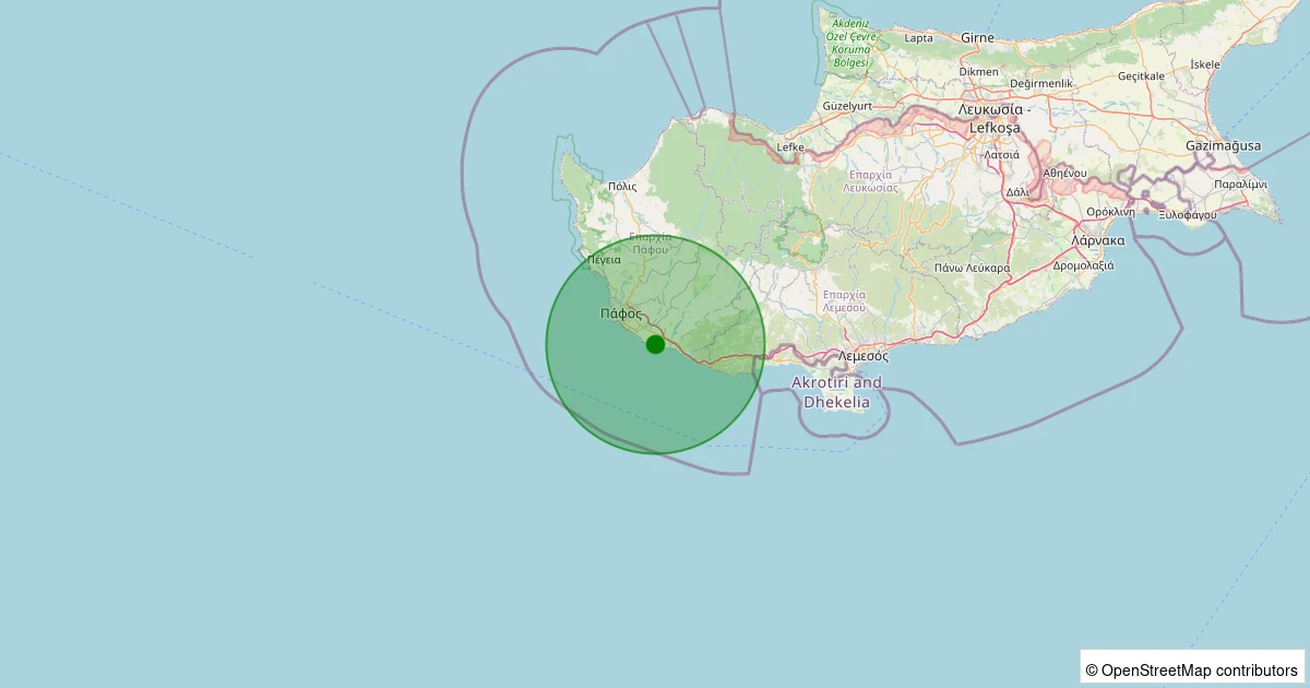 13 Kasım 2025 saat 13:08 - AKDENIZ - 3.00ml depreminin harita gösterimi