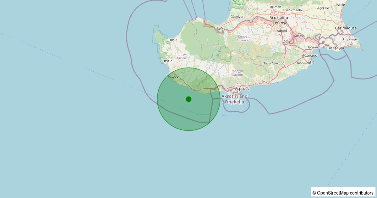 14 Kasım 2025 saat 07:25 - AKDENIZ - 2.30ml depreminin harita gösterimi