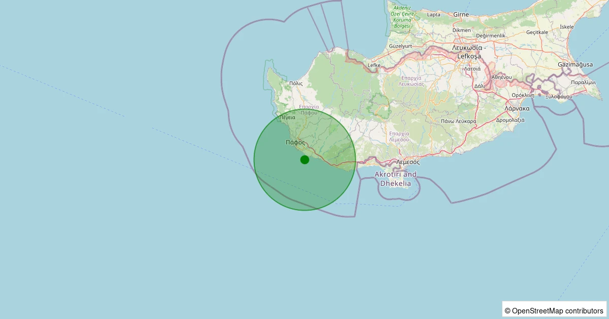13 Kasım 2025 saat 04:02 - AKDENIZ - 1.60ml depreminin harita gösterimi