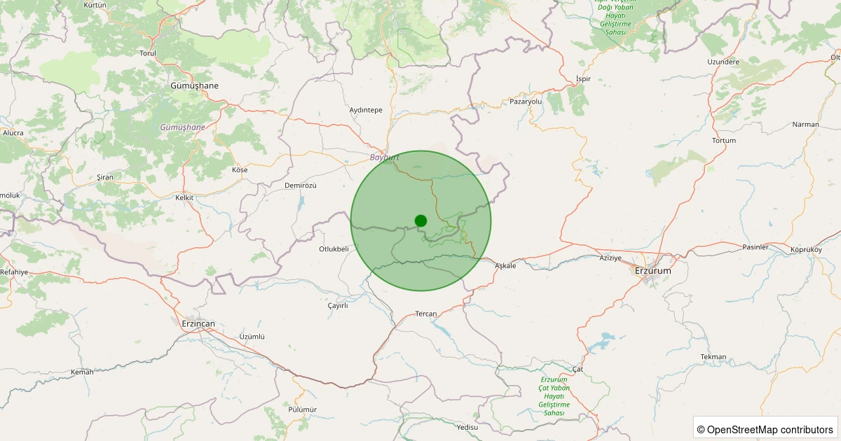 14 Kasım 2025 saat 17:07 - Merkez - Demirkaş Köyü - 1.80ml depreminin harita gösterimi