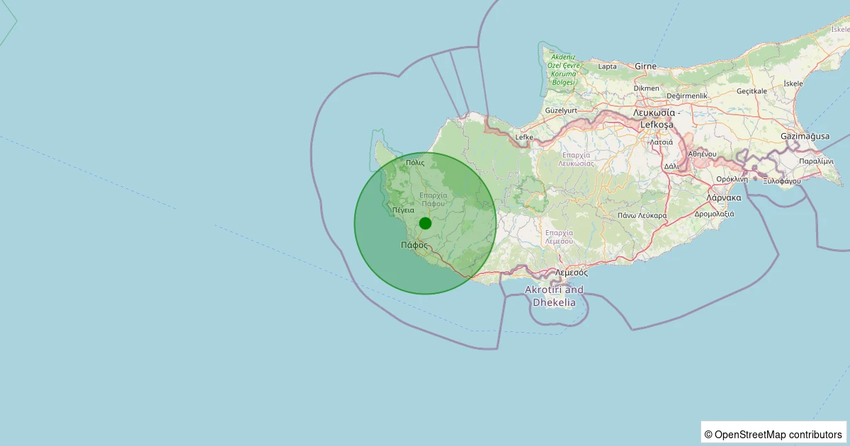 14 Kasım 2025 saat 23:23 - AKDENIZ - 1.50ml depreminin harita gösterimi