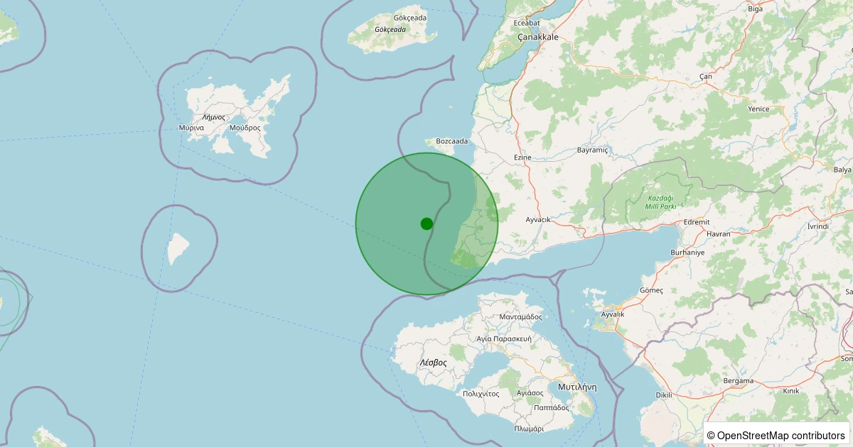16 Kasım 2025 saat 02:22 - GULPINAR - 2.00ml depreminin harita gösterimi