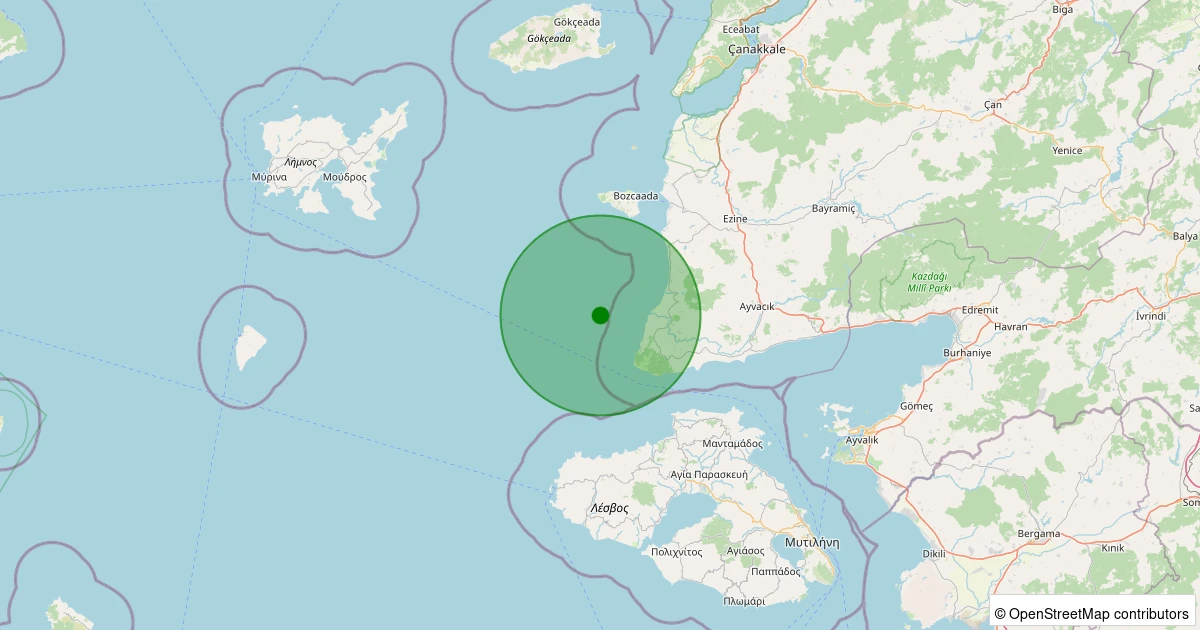 16 Kasım 2025 saat 03:01 - GULPINAR - 2.50ml depreminin harita gösterimi
