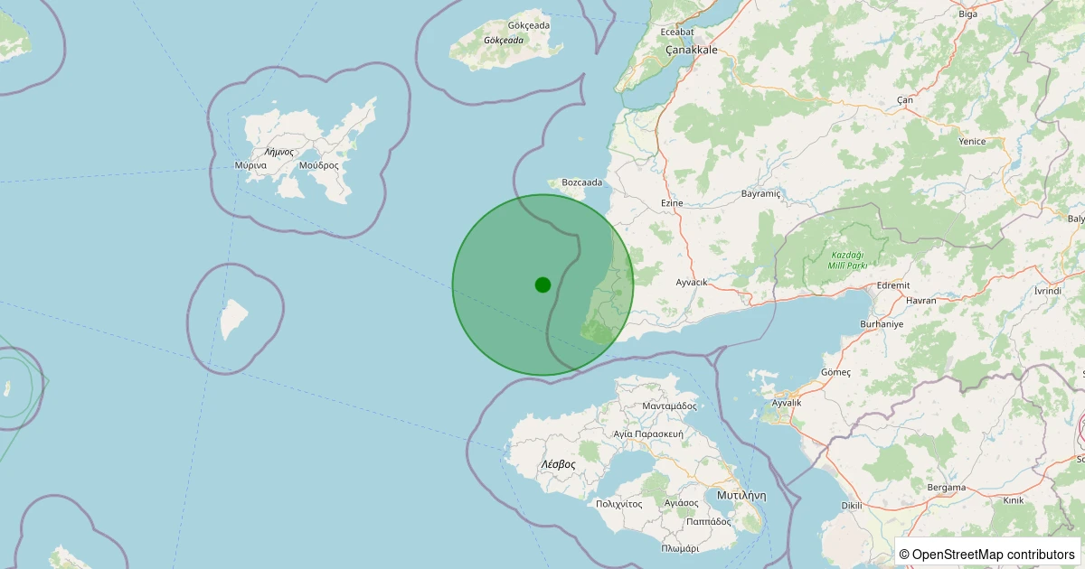 16 Kasım 2025 saat 03:49 - GULPINAR - 1.60ml depreminin harita gösterimi