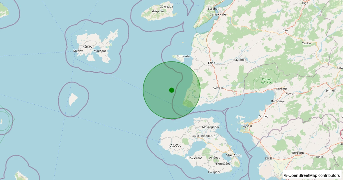 16 Kasım 2025 saat 06:51 - GULPINAR - 2.60ml depreminin harita gösterimi