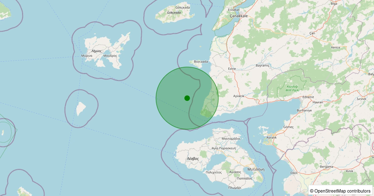 16 Kasım 2025 saat 06:53 - GULPINAR - 2.60ml depreminin harita gösterimi