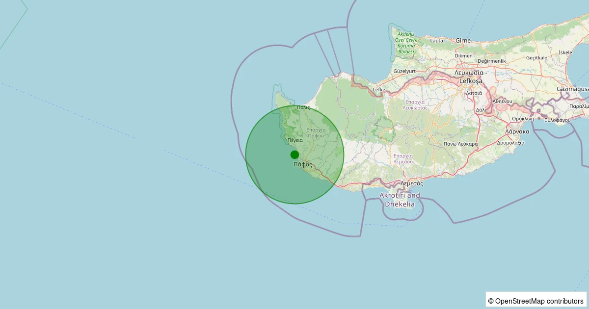 16 Kasım 2025 saat 09:32 - Akdeniz - 2.30ML depreminin harita gösterimi