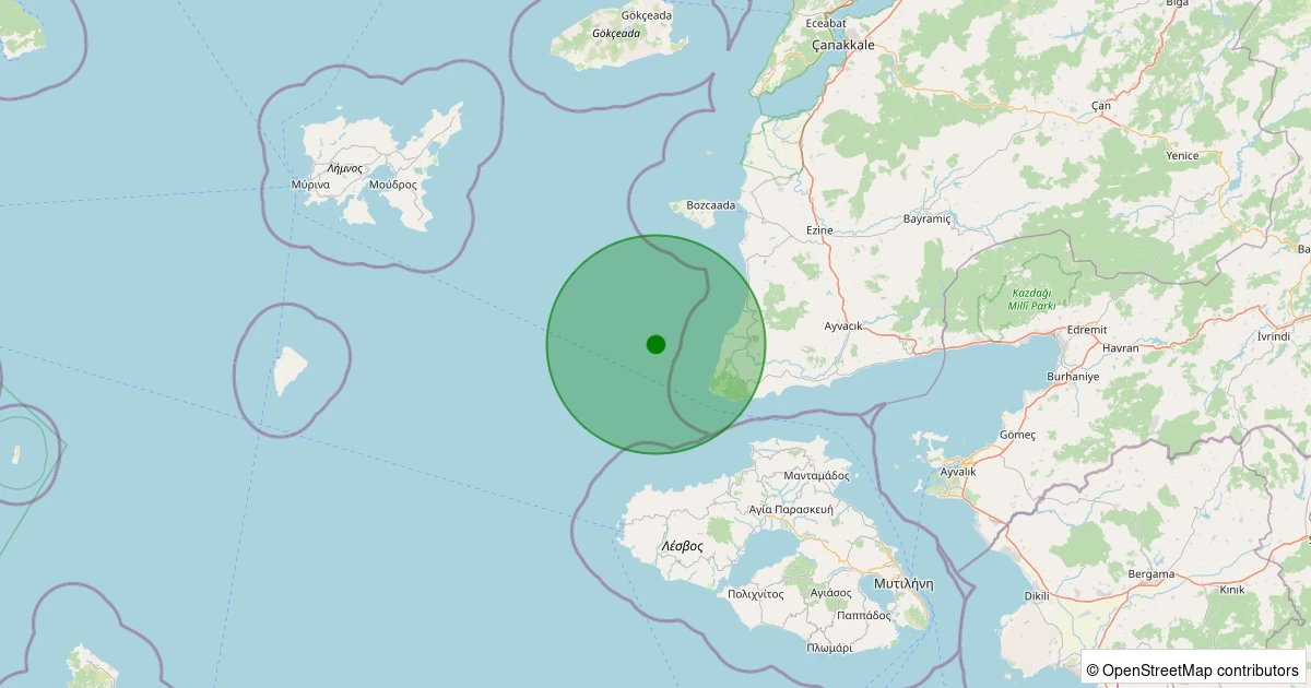 16 Kasım 2025 saat 10:52 - GULPINAR - 1.60ml depreminin harita gösterimi