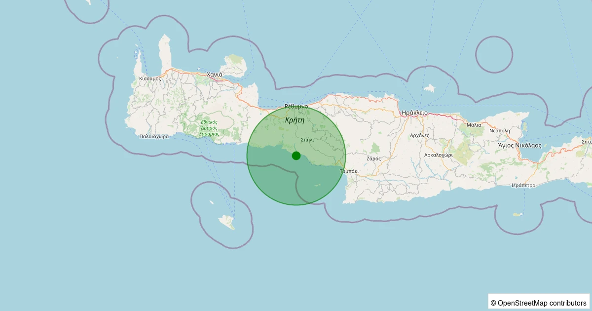 16 Kasım 2025 saat 17:47 - GIRIT - 3.30ml depreminin harita gösterimi