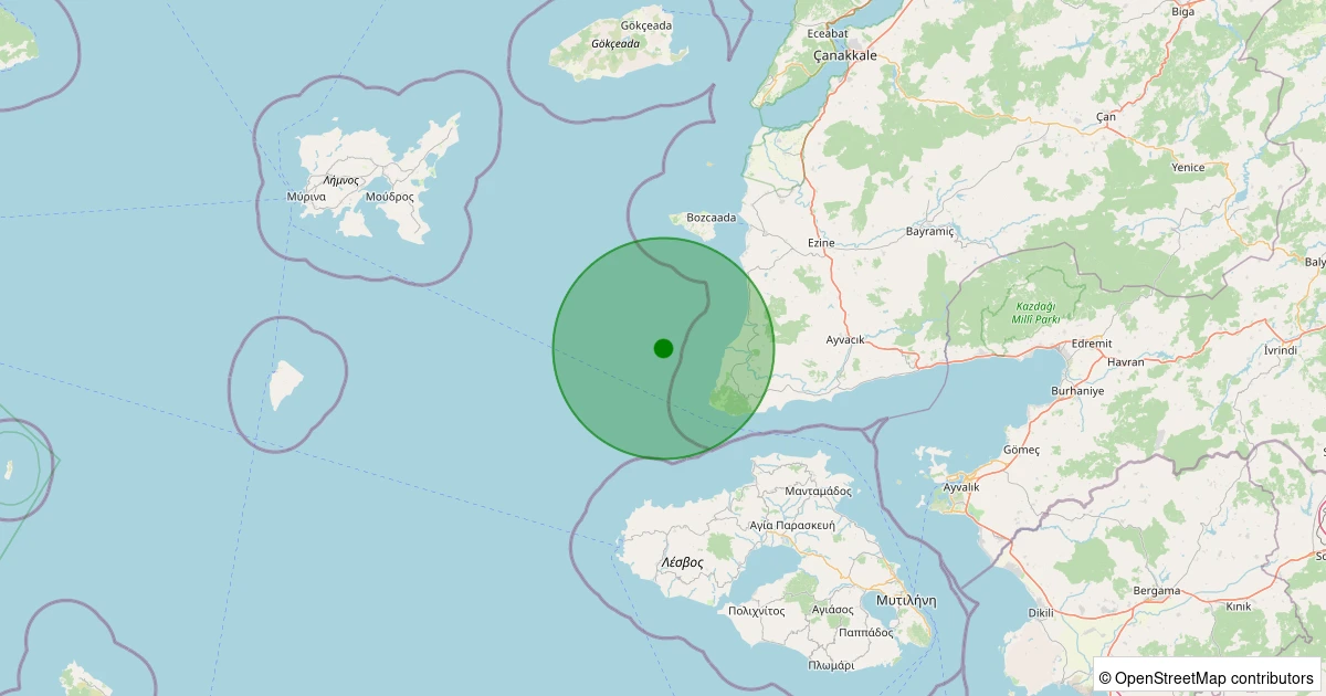 16 Kasım 2025 saat 18:32 - GULPINAR - 2.30ml depreminin harita gösterimi