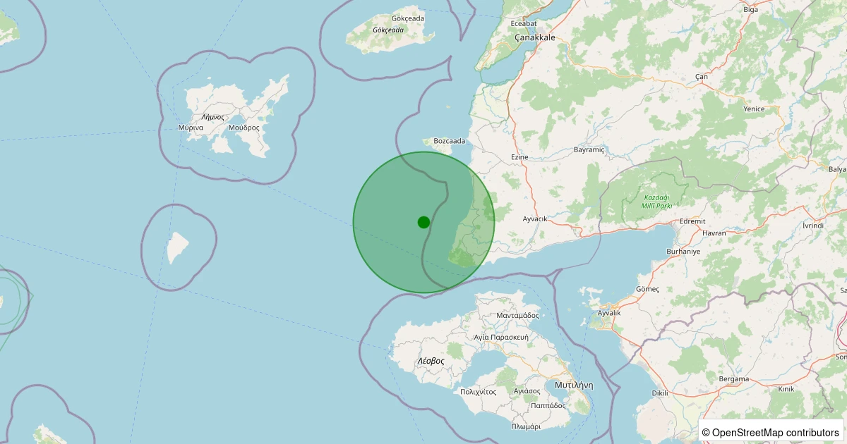 17 Kasım 2025 saat 02:11 - GULPINAR - 3.70ml depreminin harita gösterimi